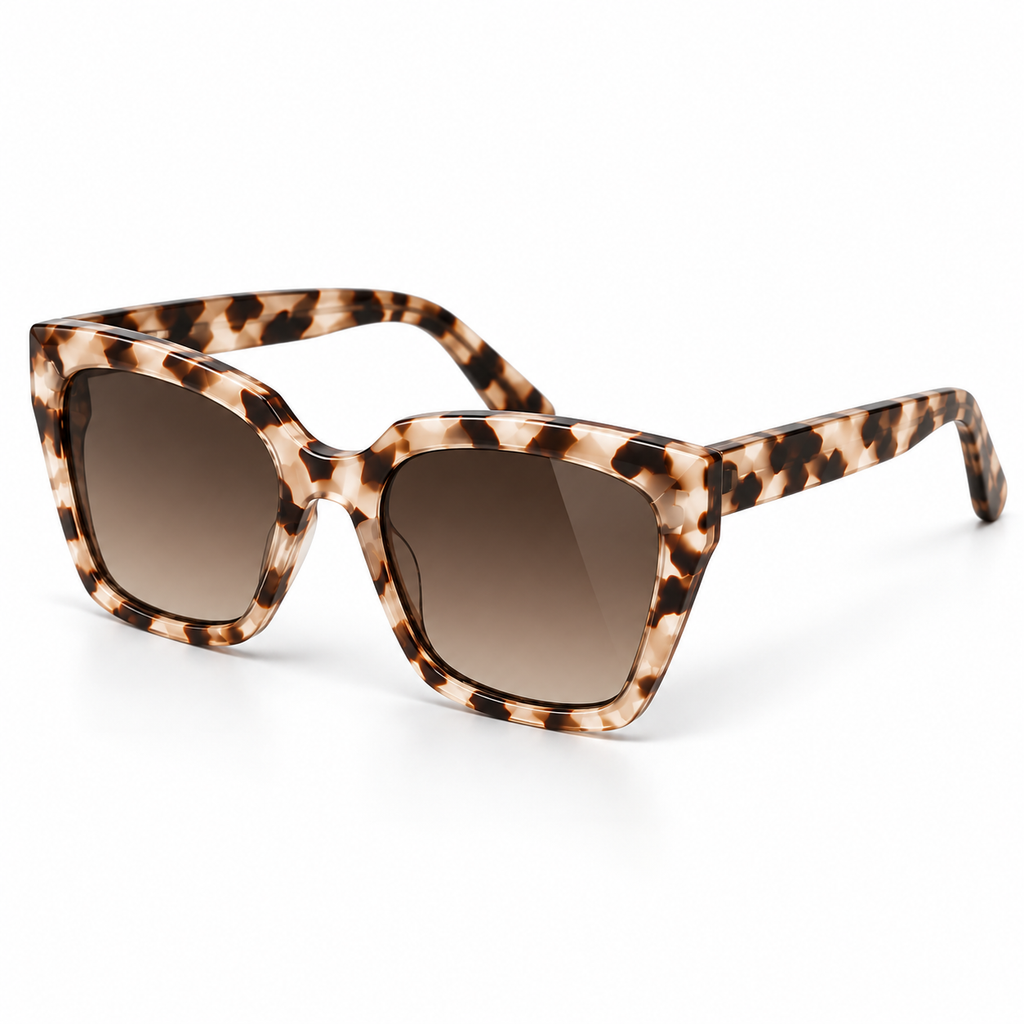Glance Tortoise Luxe Cat-Eye Sunglasses