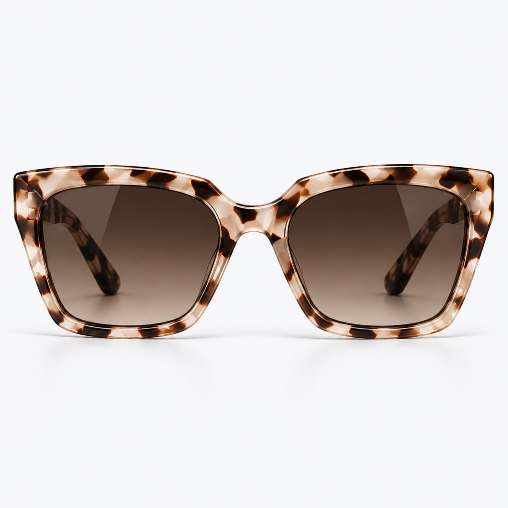 Glance Tortoise Luxe Cat-Eye Sunglasses