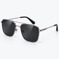 Apex Navigator Square Aviator Sunglasses - 45 Degree Three-Quarter View
